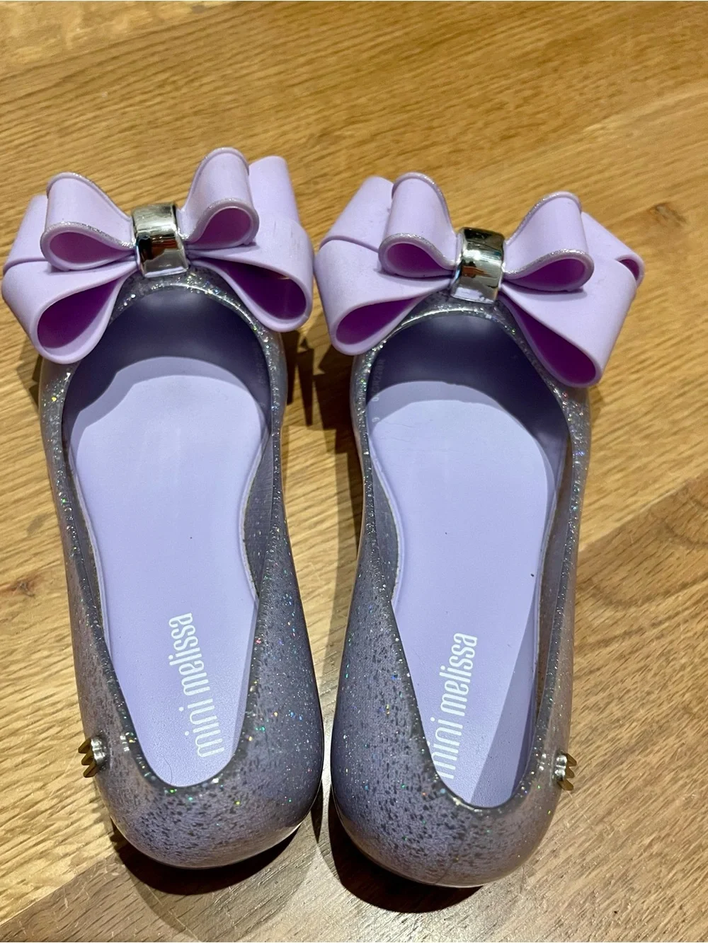 Mel by Melissa Bow Jelly Flats - size 13